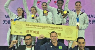 Brasil é bicampeão por equipes na Copa do Mundo de taekwondo na China