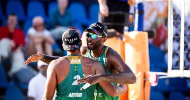 Evandro e Arthur vencem estreia no Finals do vôlei de praia mundial