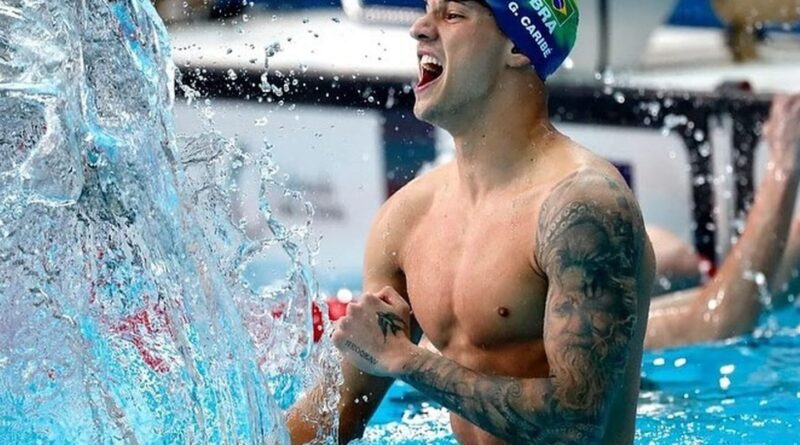 Guilherme Caribé é prata nos 100m livre no Mundial de piscina curta