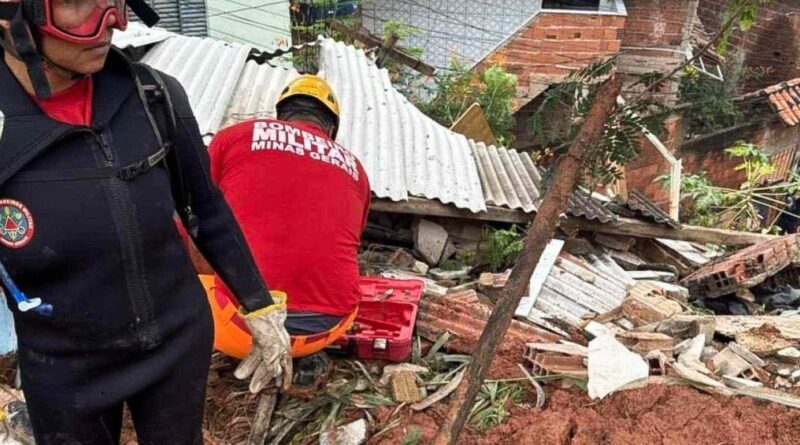 Deslizamentos em Ipatinga deixam pelo menos cinco mortos