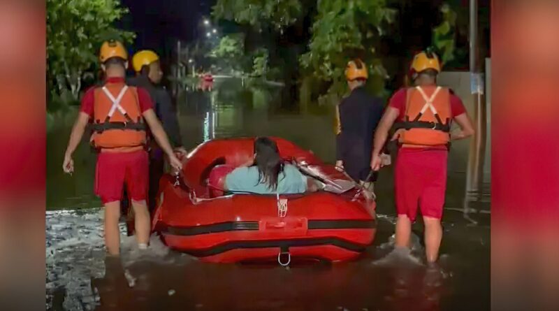 Peruíbe tem 230 desabrigados por conta das chuvas no litoral paulista