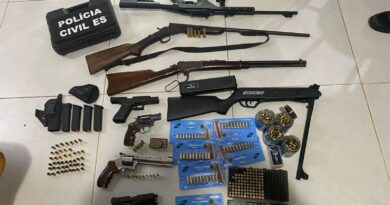 Polícia apreende 8 armas durante operação em São Mateus