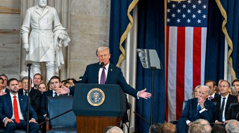 Trump reafirma promessas de campanha durante discurso de posse