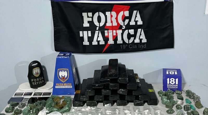 Polícia apreende grande quantidade de maconha durante patrulhamento em Pinheiros