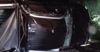 Dois homens ficam feridos após carro capotar em rodovia de Nova Venécia; veja vídeo