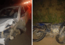 Acidente entre carro e moto mata mãe e deixa filho em estado grave na ES 080 em Águia Branca