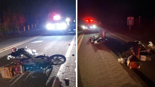 Acidente entre motos deixa um morto e outro foge do local entre São Mateus e Nova Venécia