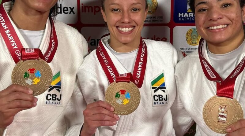 Brasileiras garantem três bronzes em 1º dia de Grand Slam de Judô