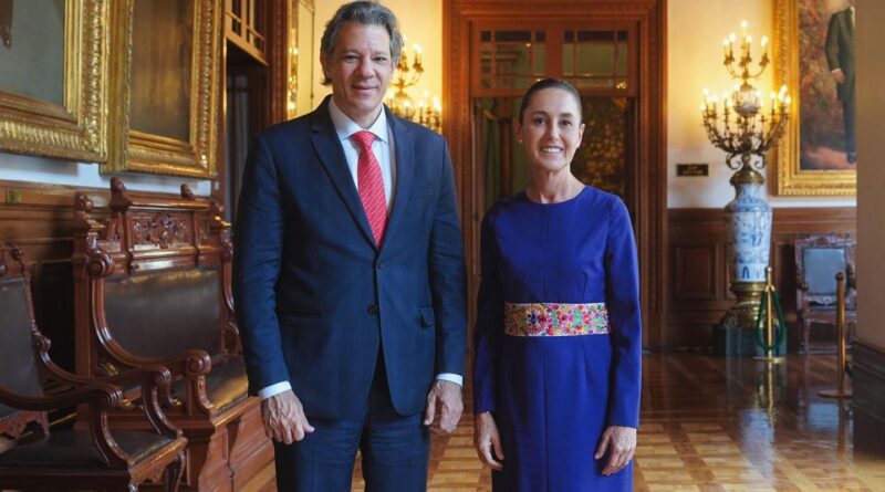 Haddad conversa com presidenta do México sobre relações econômicas