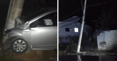 Motorista com sinais de embriaguez é levado à delegacia após bater em poste em Nova Venécia