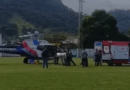 Mulher é socorrida de helicóptero com queimaduras em Ecoporanga; companheiro é suspeito