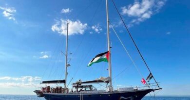 Barco com ativistas está a 48 horas de Gaza com ajuda humanitária