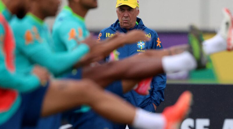 Brasil enfrenta Equador na estreia do italiano Carlo Ancelotti