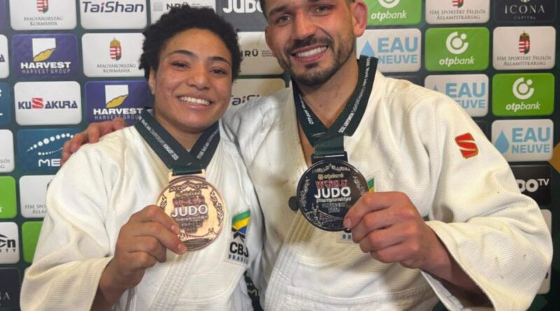 Brasil fatura prata e bronze no 3º dia do Mundial de Judô na Hungria