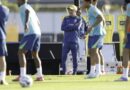 Carlo Ancelotti comanda o primeiro treino da seleção brasileira