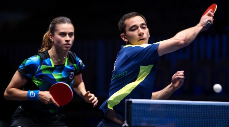 Hugo Calderano e Bruna Takahashi vão à final de torneio na Eslovênia