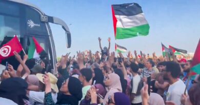 Milhares de ativistas marcham a Gaza para romper bloqueio de Israel