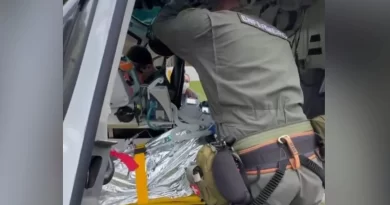 Mulher é socorrida de helicóptero após sofrer queimaduras pelo corpo em Vila Valério – Portal Momento