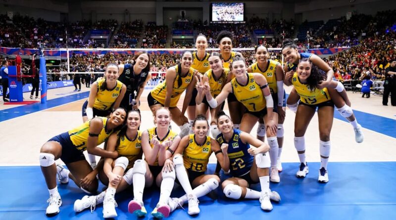 Brasil derrota Japão e mostra força na Liga das Nações de Vôlei