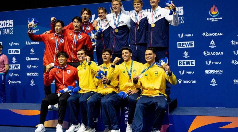 Brasil leva medalha na natação, a 1ª nos Jogos Mundiais Universitários