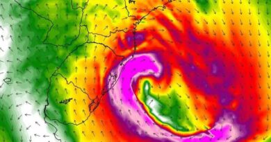 Ciclone mantém tempo instável no Sul e Sudeste