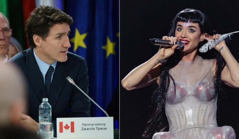 Justin Trudeau, ex-primeiro-ministro do Canadá, curte show de Katy Perry no país