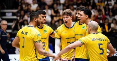 Liga das Nações: Brasil fecha 1ª fase na liderança e mira no mata-mata