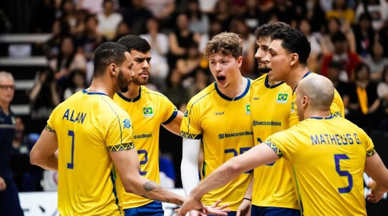 Liga das Nações: Brasil fecha 1ª fase na liderança e mira no mata-mata