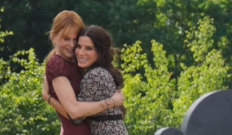Nicole Kidman mostra primeira imagem dos bastidores do longa com Sandra Bullok