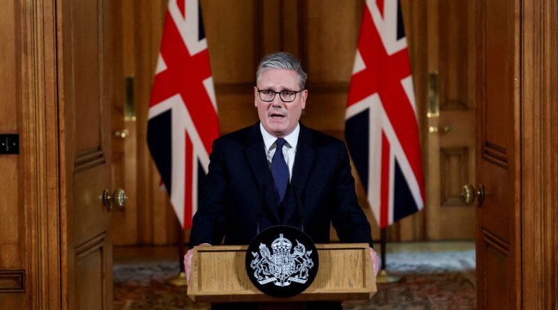 Reino Unido vai reconhecer Palestina se Israel rejeitar cessar-fogo