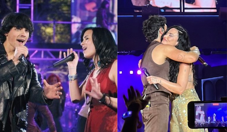 Demi Lovato surpreende fãs em reencontro com Jonas Brothers e revive hits de ‘Camp Rock’