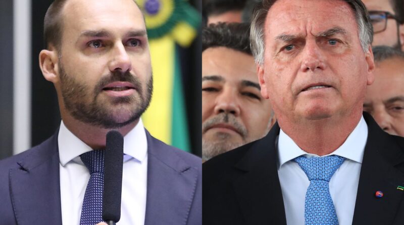 Em mensagem obtida pela PF, Eduardo Bolsonaro chama o pai de ingrato