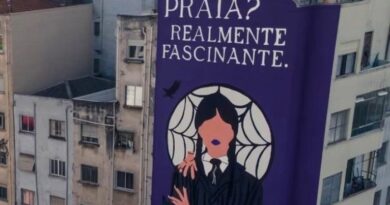 Prefeitura de SP multa prédio em R$ 190 mil por mural com desenho de Wandinha