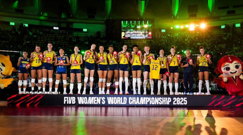 Brasil garante bronze no Campeonato Mundial de vôlei feminino