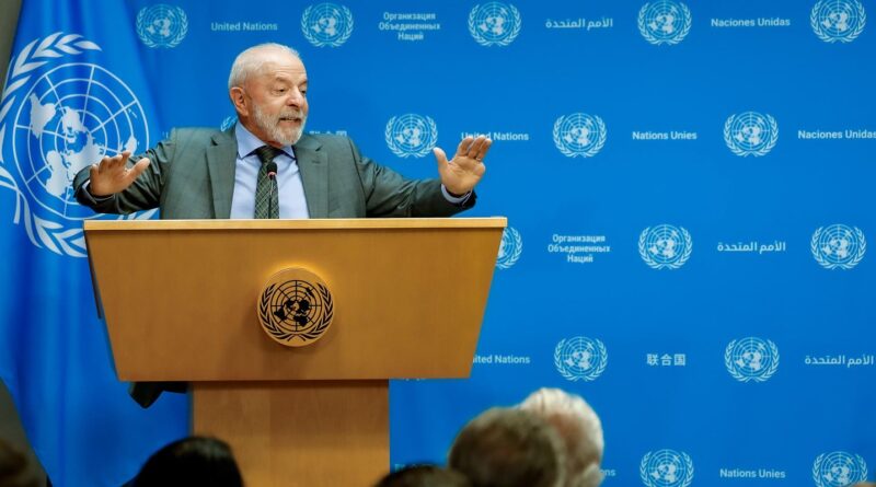 Brasil vai cobrar ONU sobre criação de Estado palestino, diz Lula