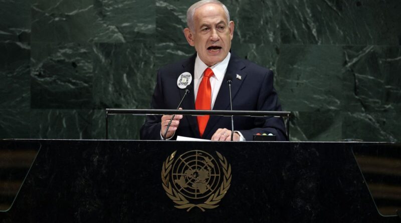 Delegações deixam cadeiras vazias durante discurso de Netanyahu na ONU