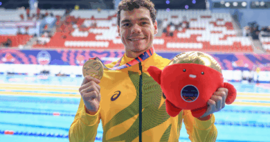Gabriel Bandeira bate recorde no Mundial de natação de Singapura