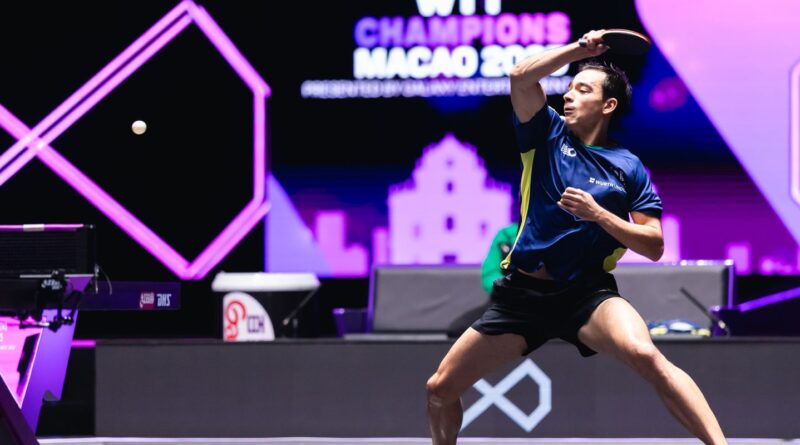 Hugo Calderano é vice-campeão do WTT Champions Macau