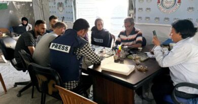 Tenda de jornalistas palestinos é bombardeada após reunião com Fenaj