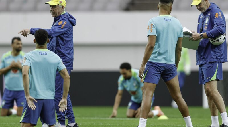 Ancelotti aposta no esquema 4-4-2 diante da Coreia do Sul