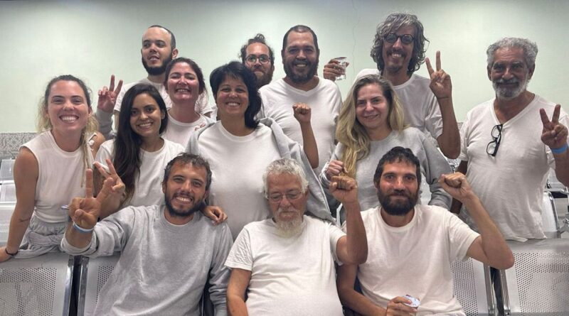 Brasileiros da Flotilha Global Sumud são libertados na Jordânia