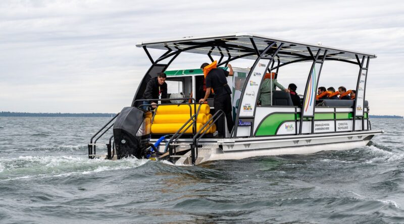 Itaipu apresenta barco movido a 100% hidrogênio verde