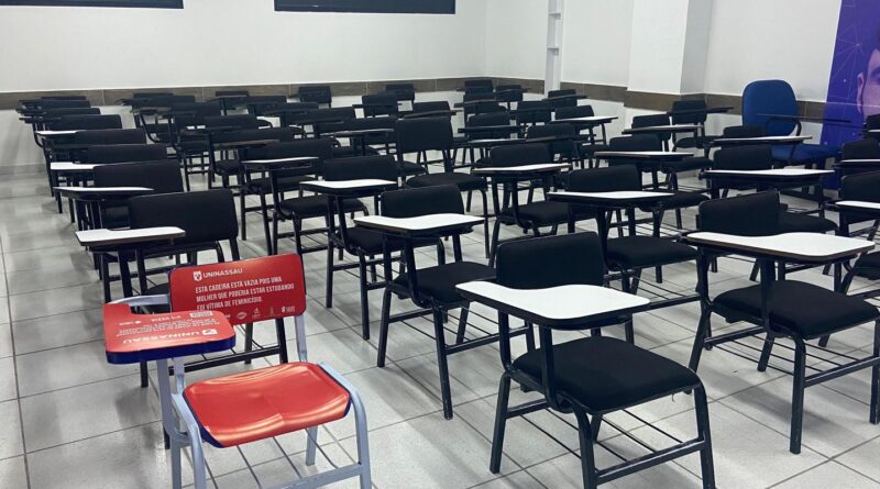 Jubs: com cadeiras vazias, campanha lembra vítimas de feminicídio