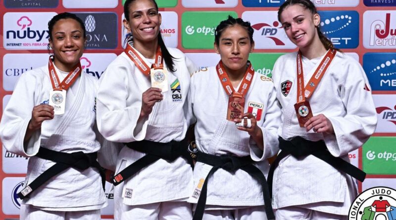 Judocas brasileiras levam 4 medalhas no 1º dia do Grand Prix de Lima