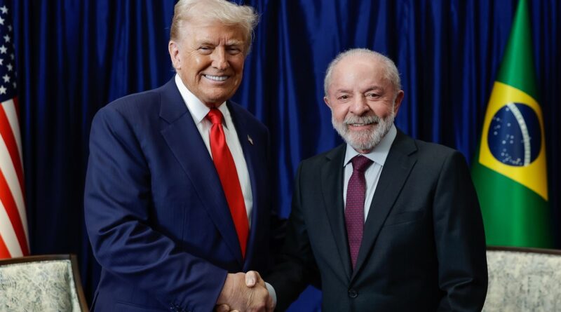 Trump registra encontro com Lula em sua rede social