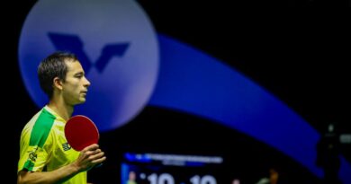Calderano e Bruna Takahashi de despedem de WTT Champion Frankfurt