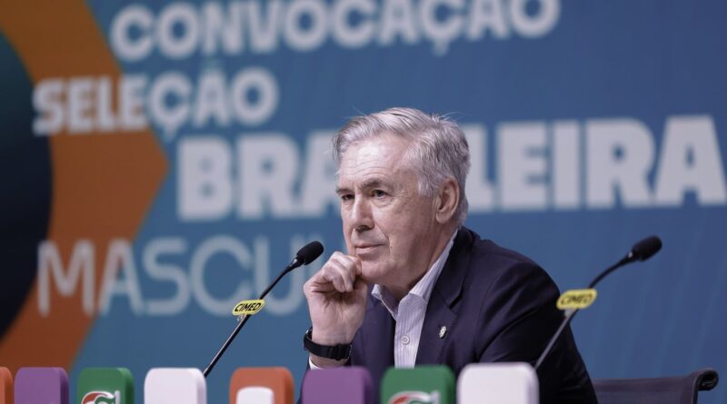 Carlo Ancelotti convoca seleção para dois últimos amistosos de 2025