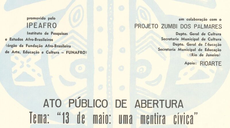 Cartazes históricos do movimento negro serão digitalizados e expostos