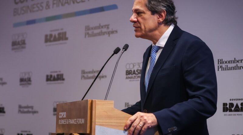 Haddad diz esperar US$ 10 bi para fundo de proteção às florestas