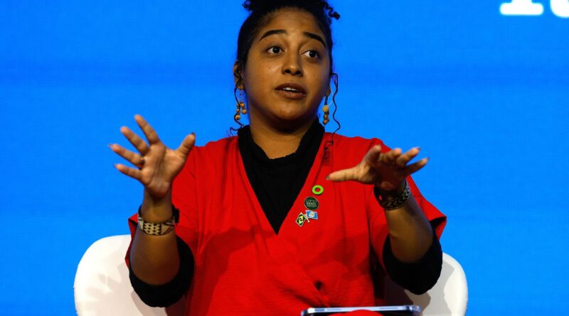 Liderança jovem da COP quer justiça climática no centro da conferência